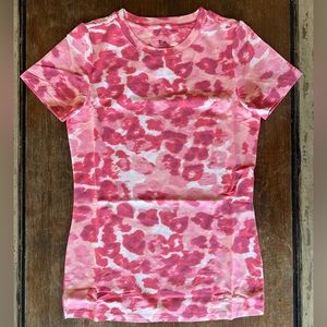 NWOT TA Tracy Anderson G.I.L.I. Pink Leopard T Shirt